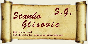 Stanko Glišović vizit kartica